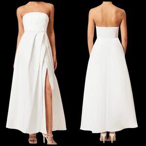 Elliatt Rose Ivory Gown Strapless Formal Dress Small NWT